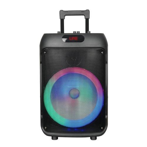 GD-1203 Dijital LED Göstergeli FM Radyolu Mikrofonlu RGB TWS 12 inç Stereo Bass Kablosuz Karaok