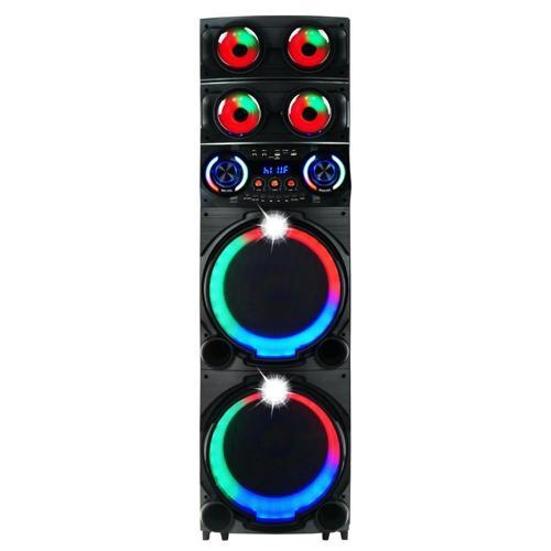 GD-2126 Dijital LED Göstergeli FM Radyolu Mikrofonlu RGB TWS Çift 12 inç Stereo Bass Kablosuz K