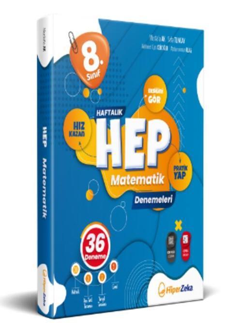Hiper Zeka 8. Sınıf Haftalık HEP Matematik 40 Deneme
