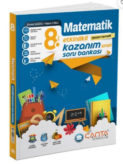 Çanta Yayınları 8.Sınıf Matematik Etkinlikli Kazanım Soru Bankası