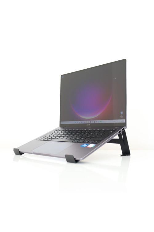 Laptop Standı - Laptop Yükseltici - Notebook Standı - Metal - Siyah  - SLS3BL