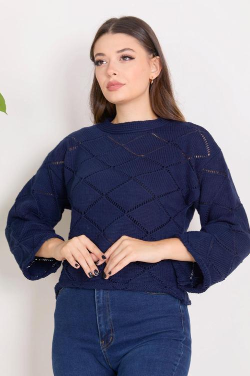 Triko Kazak Lacivert - 23364