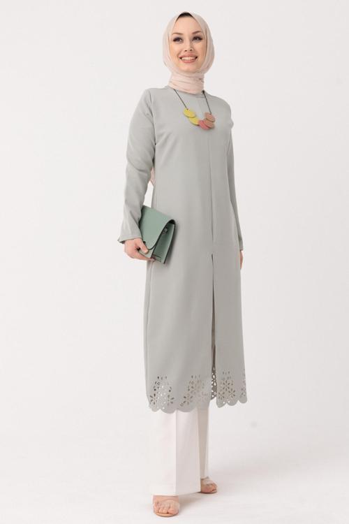 LAZER KESIM ELBISE Mint - 3546