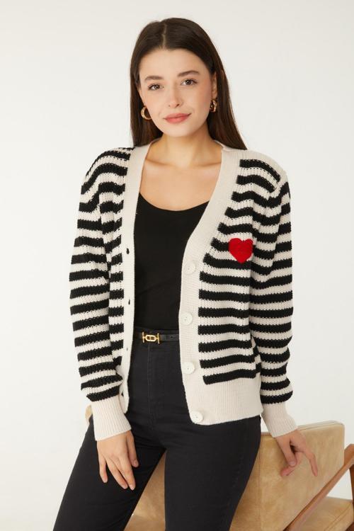 Kalpli Hırka Ekru - 26487