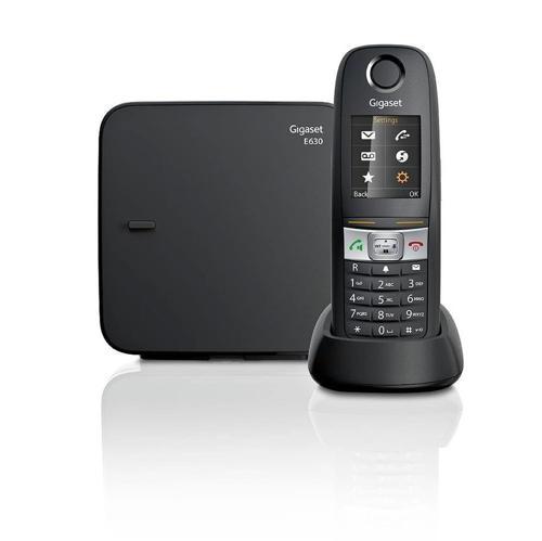 E630 Siyah Telsiz Dect Telefon Işıklı Renkli Ekran Sms