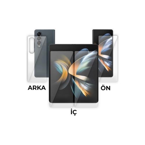 Samsung Galaxy Z Fold 3 Ön-İç-Arka Ekran Darbe Emici Kaplama ve Hd Ekran Koruyucu