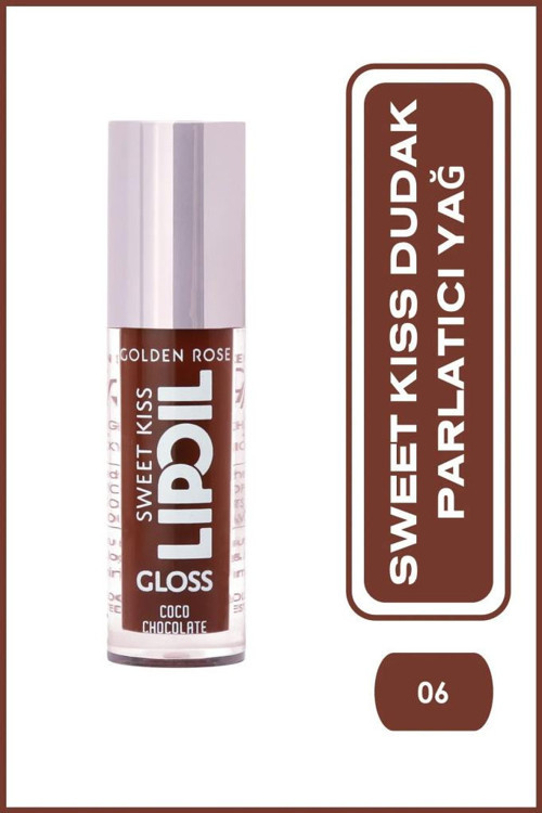 Sweet Kiss Lip Oil Gloss 06 Coco Chocolate Dudak Parlatıcısı