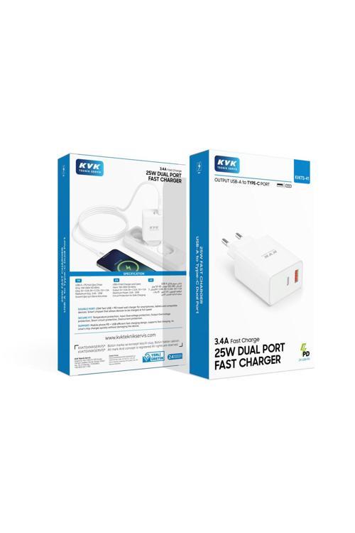 3.4A Fast Charge 25W Dual Port Fast Charger