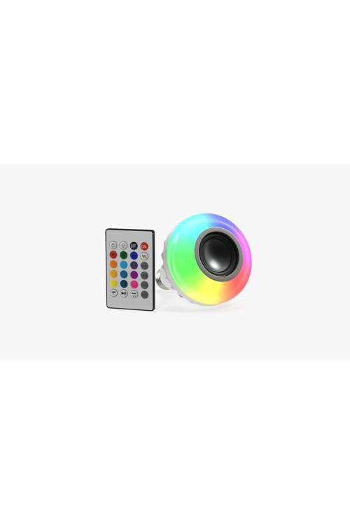 Hoparlör & Bluetooth Rgb Ampul Uzaktan Kumanadalı E27 Duy