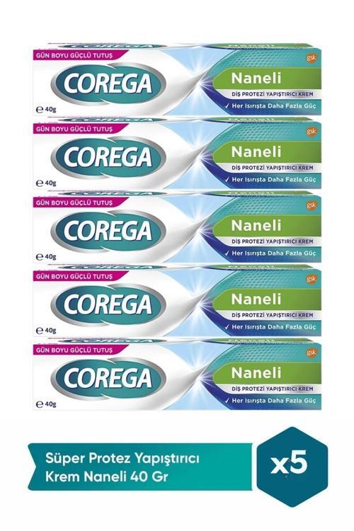 Süper Protez Yapıştırıcı Krem Naneli 40gr x 5 Adet