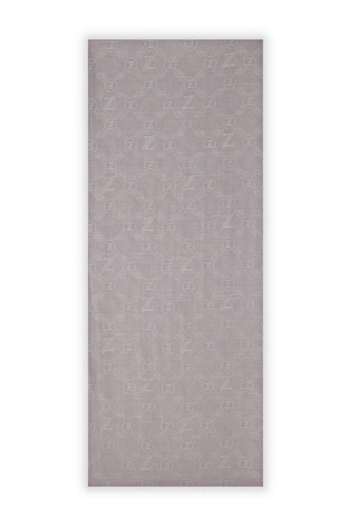 Monogram Desenli Gri Sera Şal 0021