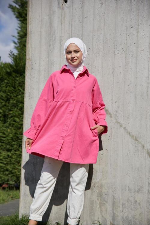 Kadın Oversize Kot Ceket