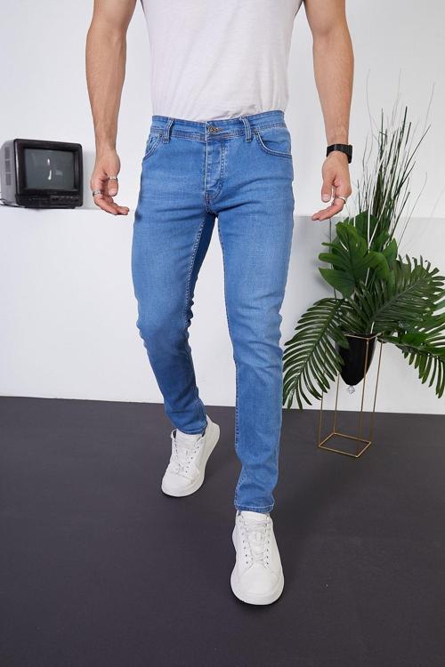 Erkek Likralı Slim Fit Kot/Jeans Pantolon