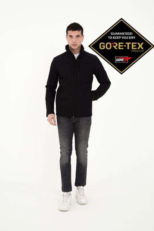 Erkek İçi Polarlı Su Ve Rüzgar Geçirmez Softshell Mont