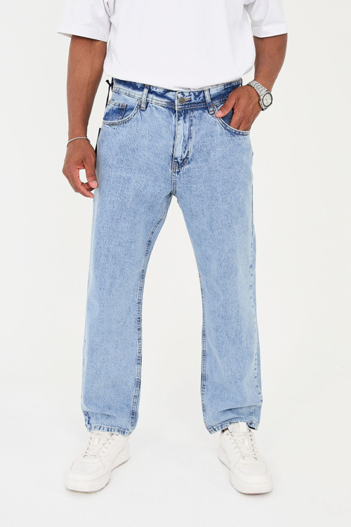 Erkek 100% Pamuk Baggy Kot Pantolon