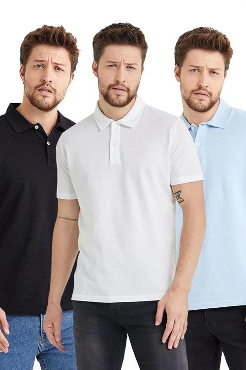 Polo Yaka T-Shirt 3'Lü Set