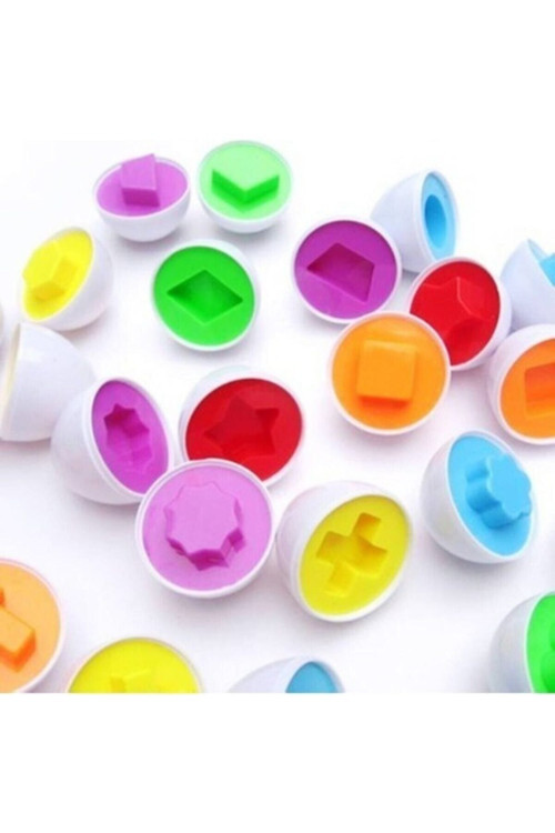 Şekilli Yumurtalar Geometrik Şekilli Yumurta Puzzle Eğitici
