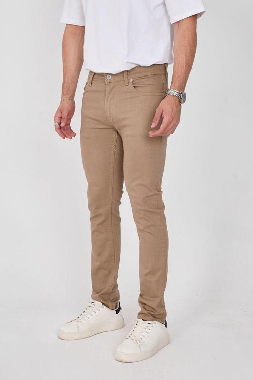 Regular Fit Erkek Pamuklu Esnek Kanvas 5 Cepli Pantolon