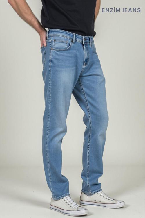 Erkek Likralı Denim Regular Fit Jeans