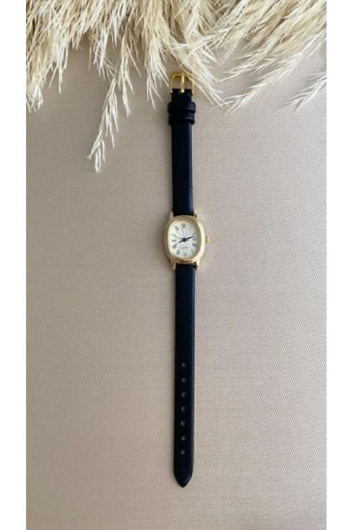 Retro Minimal Vintage Deri Kordon Kadın Kol Saati