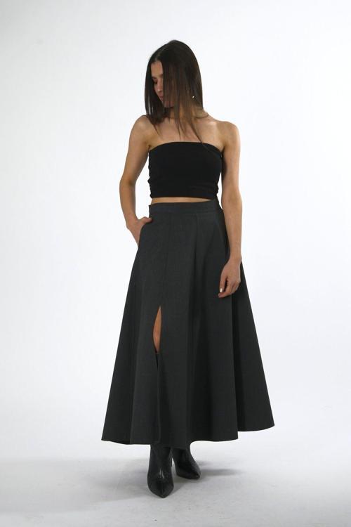 Kadın Godeli Yırtmaçlı Etek