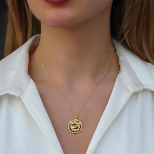 Gaian Life Gold Kaplama Gümüş Kolye