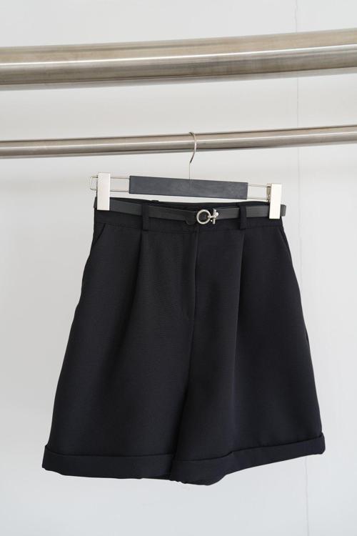 Duble Paça Kumaş Şort