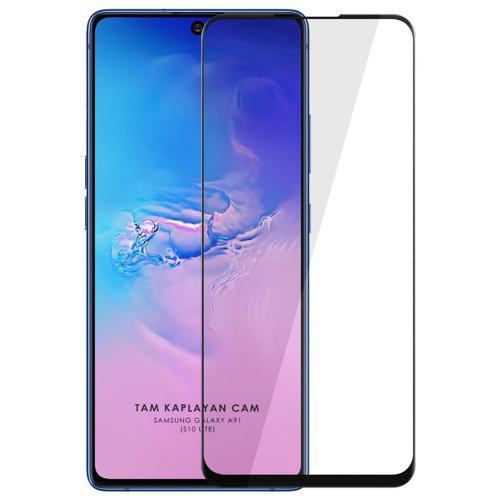 Samsung Galaxy S10 Lite - A91 5D Mat Seramik Tam Kaplayan Ekran Koruyucu Cam