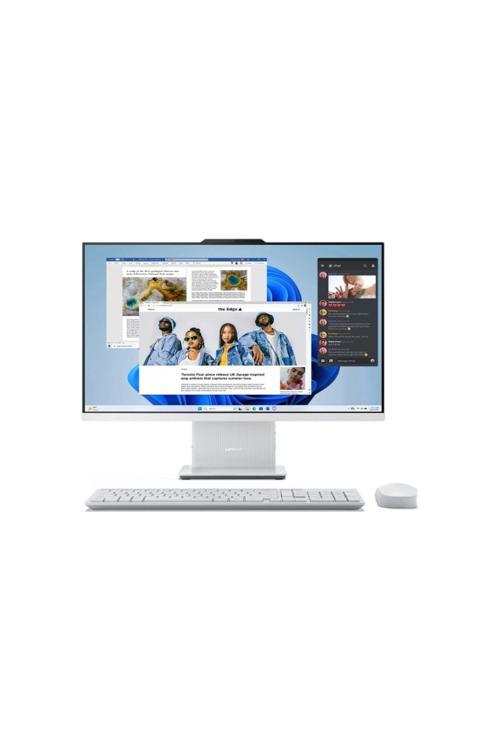 IdeaCentre AIO 27IRH9 Intel Core i7-13620H 16GB 512GB SSD Intel UHD Graphics 27 FHD IPS W11H F0HM004FTR Kablosuz Klavye+Mouse Beyaz All in One Bilgisayar