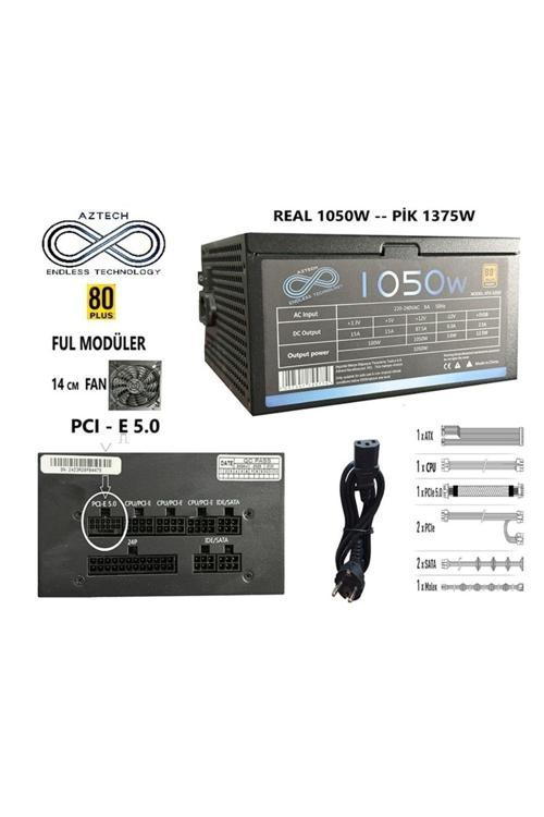 ATX 1050 1050W 14 Cm Fan 80 Plus Copper Tam Modüler PSU