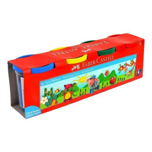 Faber-Castell Oyun Hamuru Klasik Renkler 4X100 Gram 5170 0000042