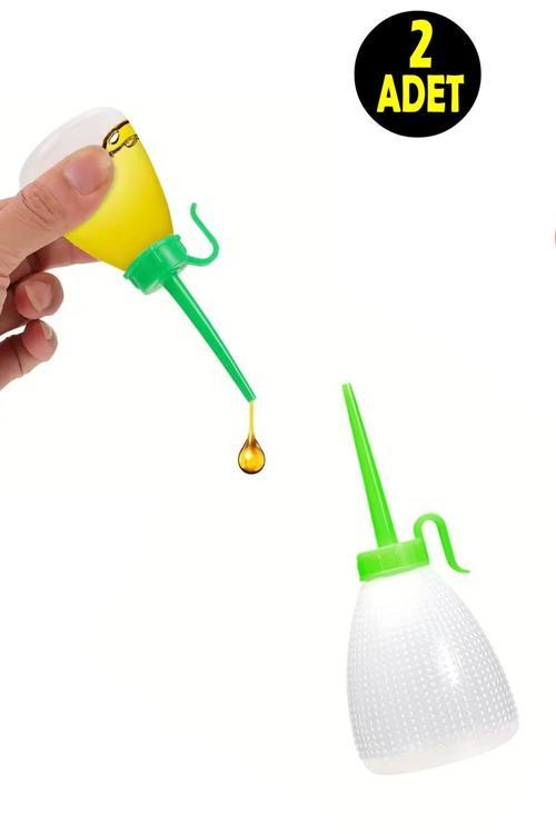 2 Adet 60 Ml Motor Siliikon Makina Makine Yağı Yağlama Plastik Şişesi Huni Damlalık Şişe 122.7 *52Mm