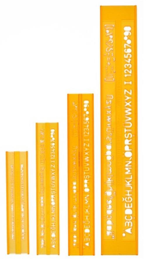Teknik Resim Yazı Seti/3-5-7-10 Mm Takım 02250