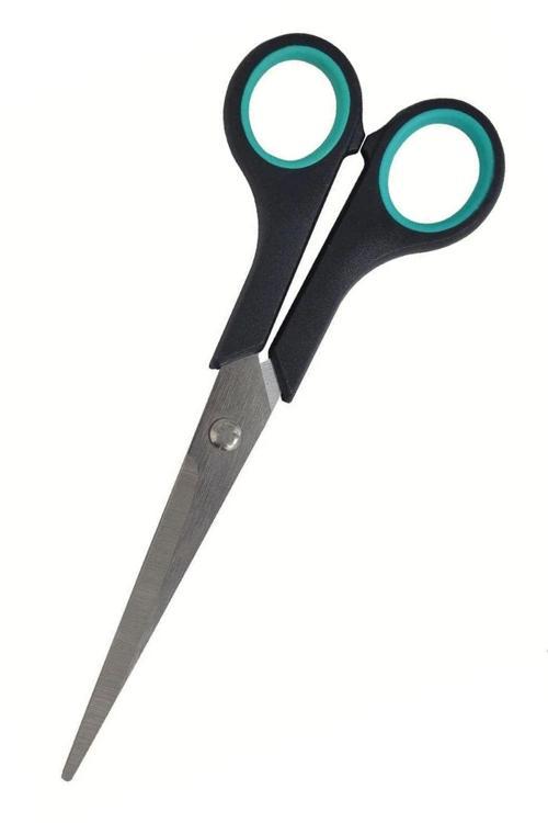Paslanmaz Çelik Karton Kumaş Kağıt Kesme Kesim Makası 17Cm Çok Amaçlı Keskin Makas