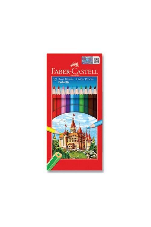 Faber-Castell Kuru Boya Kalemi Red Line Karton Kutu Tam Boy 12 Li 5171 116312