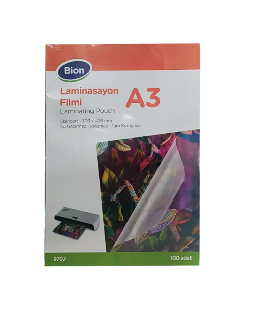 Bion Laminasyon Filmi A3 9707 (100 Lü Paket)