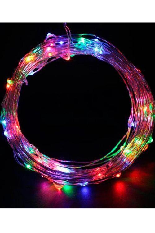 Rgb Işık 12 Metre Bahçe Balkon Teras Solar Güneş Enerjili Peri Şerit Led Yılbaşı Gece Süs Aydınlatma