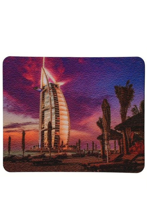 Dubai Burç El Arap Desenli Kaymaz Taban Optik Bilgisayar Notebook Mouse Pad Maus Ped 17,5X21,5Cm