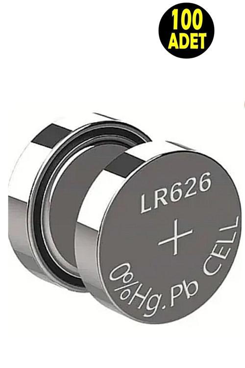 100 Adet Ag4 Lr626 377A V377 Sr626 177 Lr66 606 Sr626Sw Alkalin 1.5V Düğme Pil