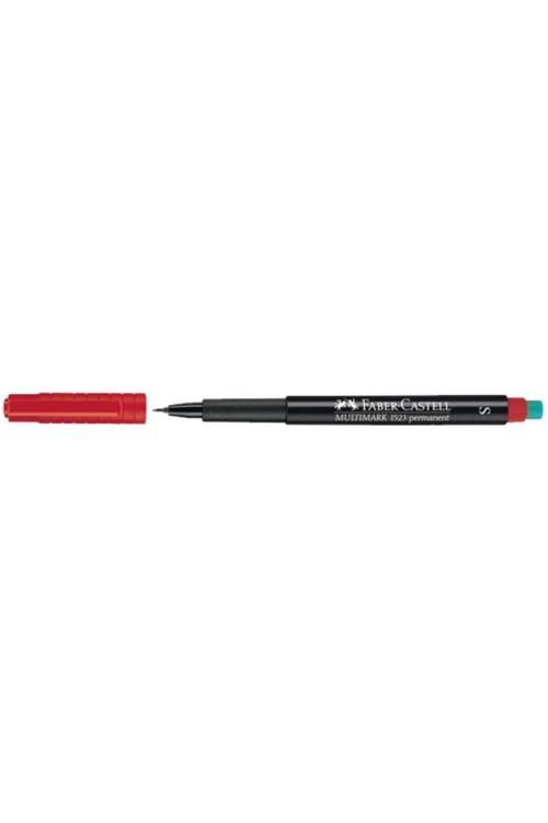 Faber-Castell Asetat Kalemi Permanent S Seri Kırmızı 15 23 21 (10 Lu Paket)