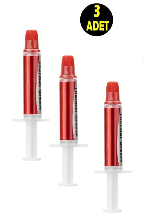 3 Adet 10 Ml 1.63W/M.K Şırınga Termal Macunu Işlemci Pastası Cpu Vga  Radyatör Pastası Isı Iletken