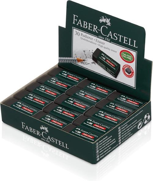Faber-Castell Öğrenci Silgisi Siyah (7089-30) 18 89 50 (30 Lu Paket)