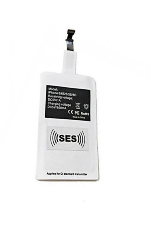 Iphone 5-6-7-8 Kablosuz Sarj Alıcı Wireless Şarj Adaptörü-Wifi Şarj Çevirici Lightning Ped Film