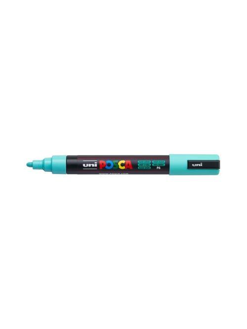 Posca 1.8-2.5 Su Bazlı Boyama Markör Kalem Poster Markörü Su Yeşili Pc-5M (6 Lı Paket)