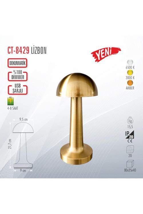 Ct-8429 Lizbon Şarjlı Masa Lambası