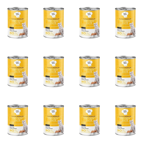 Tahılsız Tavuk Etli Ezme Kedi Konservesi 400 Gr (12 Adet)