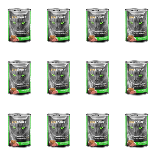 Seçici Kediler İçin Sığırlı Ciğerli Ezme Kedi Konservesi 400 Gr (12 Adet)