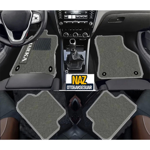 MERCEDES G W463 Type2 2008-2018 Gri Halı Gri Kenar Petek Topuk