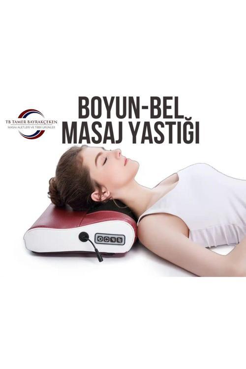 Elektrikli Boyun Bel Sırt Ovmalı Isıtmalı Yoğurmalı Çok Amaçlı Masaj Yastığı/Araç Çakmaklığı Dahil