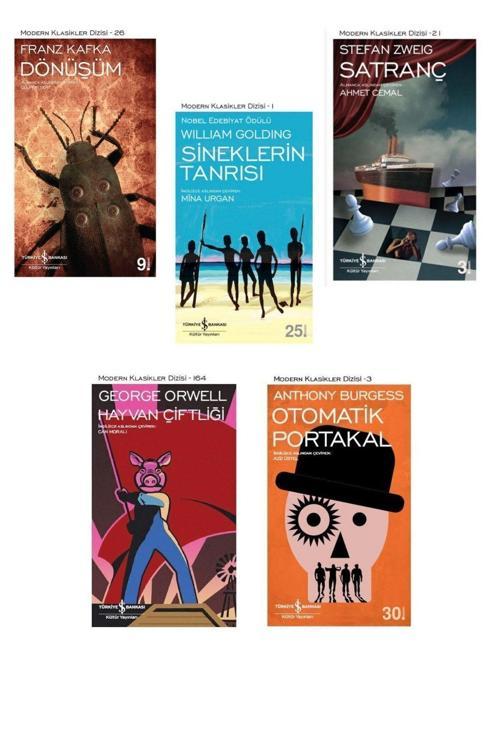 Dönüşüm + Sineklerin Tanrısı + Satranç + Hayvan Çiftliği + Otomatik Portakal